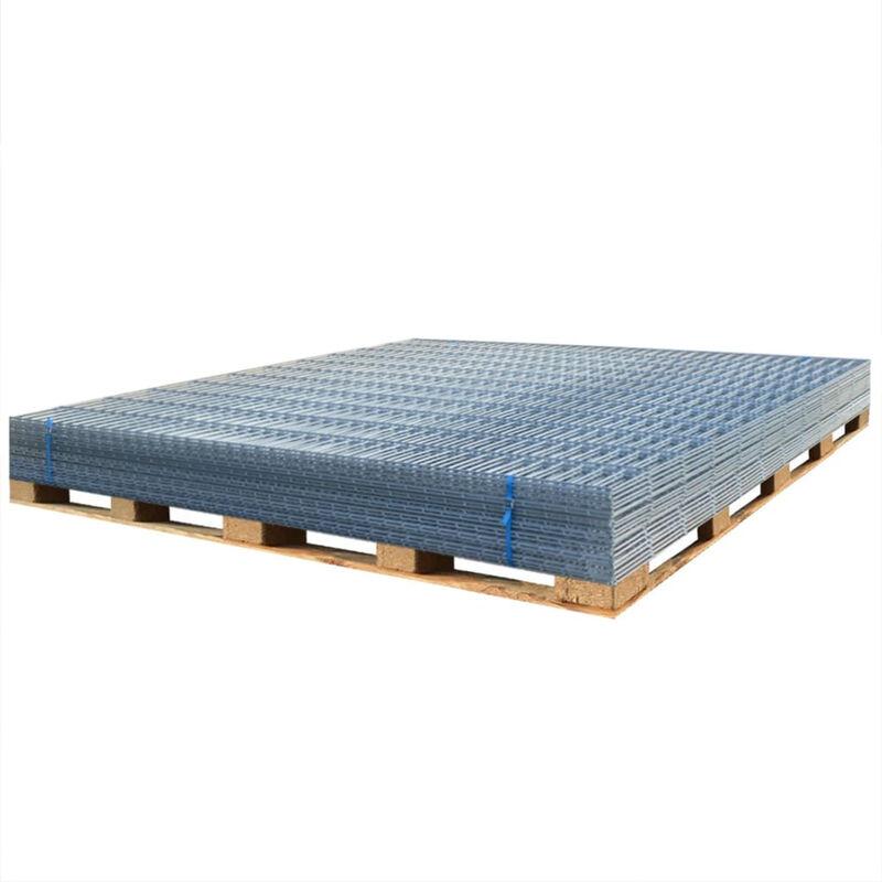 2D Pannello di Recinzione Giardino 2008x1230 mm 4m Argento - ASUPERMALL