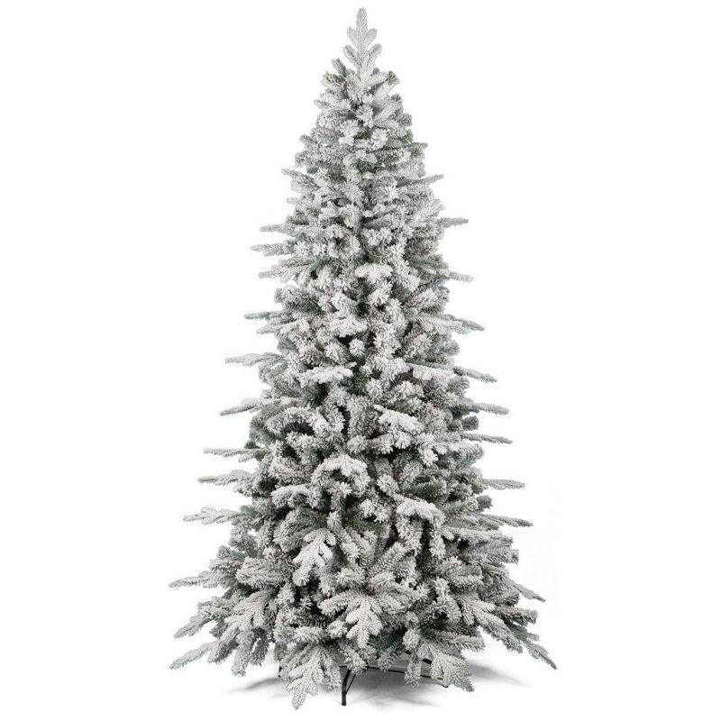 Flora - Albero di Natale Innevato 210 cm elegant floccato con Rami in pe + pvc Flora - Albero di Natale Innevato 210 cm elegant floccato con Rami in pe + pvc