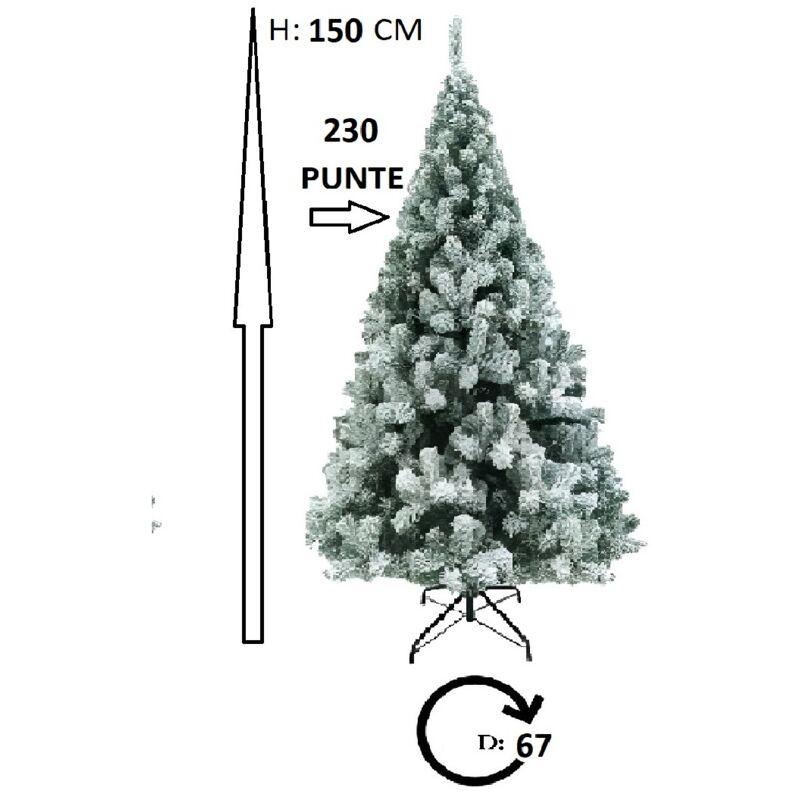 Albero di natale innevato bianco neve cm 150- 180-210-240 apertura ad ombrello artificiale pino ignifugo casa ufficio condominio - misura: cm 150 Albero di natale innevato bianco neve cm 150- 180-210-240 apertura ad ombrello artificiale pino ignifugo casa ufficio condominio - misura: cm 150