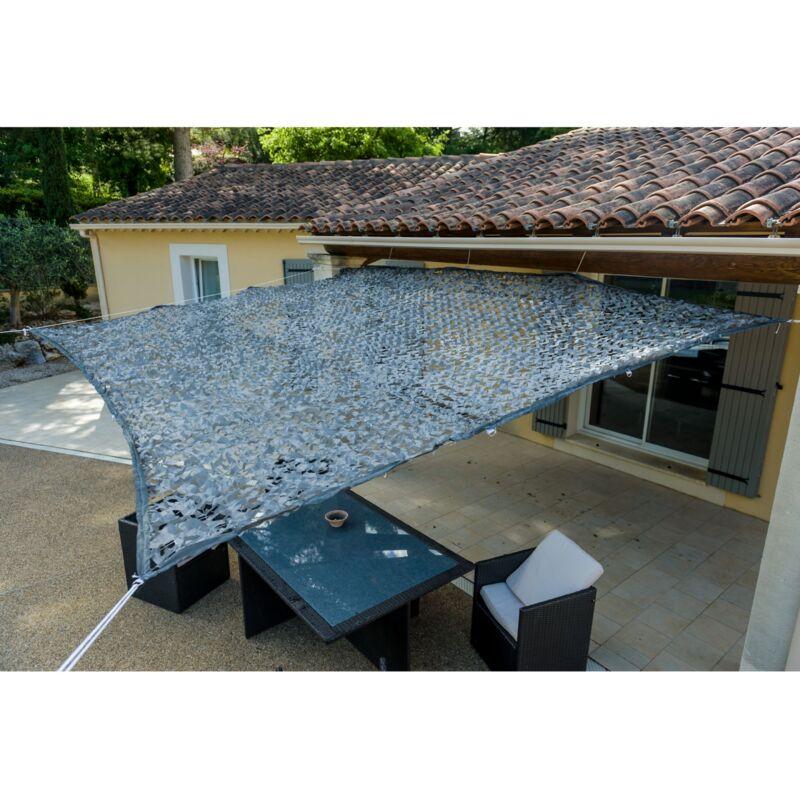 Werka Pro - 120 g/m2 panno ombreggiante grigio perforato2 x 3 m