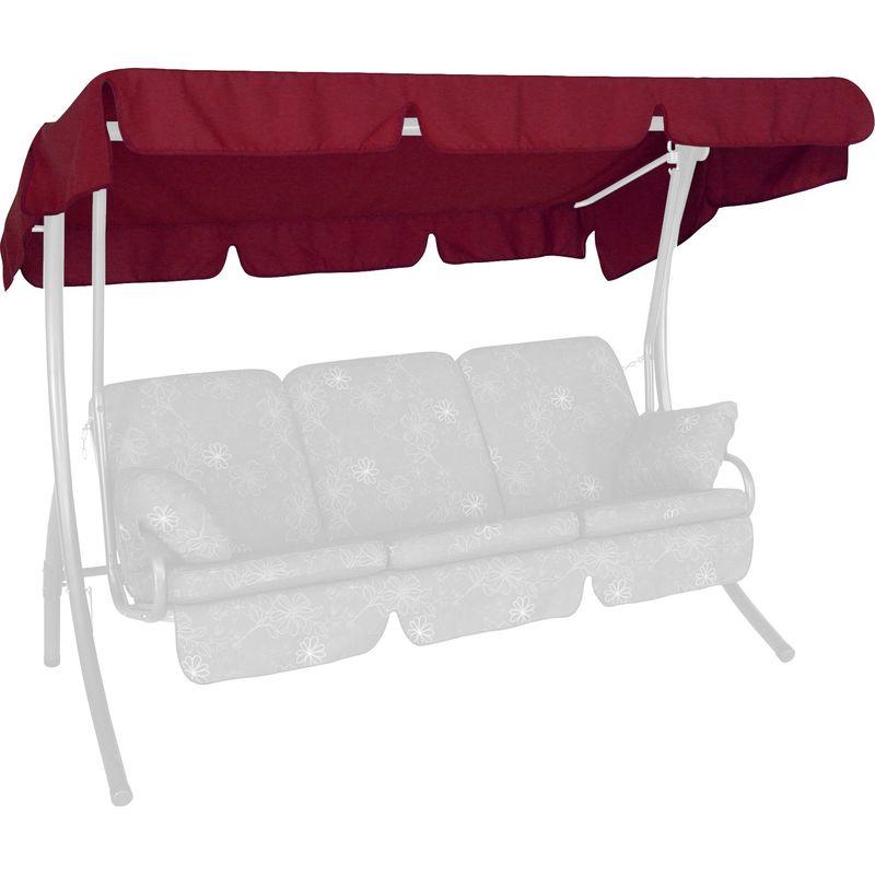 Tetto del dondolo 210 x 145 cm, qualità Swingtex, colore bordò - Angerer