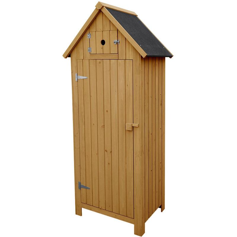 Armadio da giardino CABANON - 77 x 54.5 x 179 cm - Marrone - HABITAT ET JARDIN Armadio da giardino CABANON - 77 x 54.5 x 179 cm - Marrone - HABITAT ET JARDIN