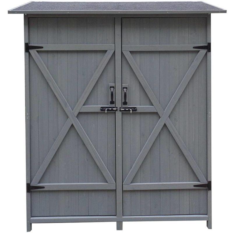 Armadio da giardino Espacio - 140 x 49 x 162 cm - Antracite - HABITAT ET JARDIN Armadio da giardino Espacio - 140 x 49 x 162 cm - Antracite - HABITAT ET JARDIN
