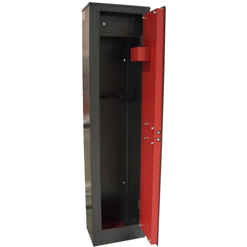 Armadio Portafucili con Tesoretto n.5 Fucili-a Chiave Doppia Mappa 1450x350x250 - Effe