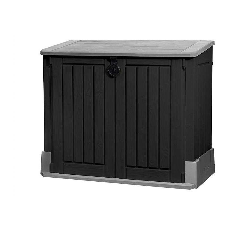 Baule Contenitore Da Esterno Box Store 110X74X130 Cm 845 Lt Black - Store-It-Out Midi Shed Keter