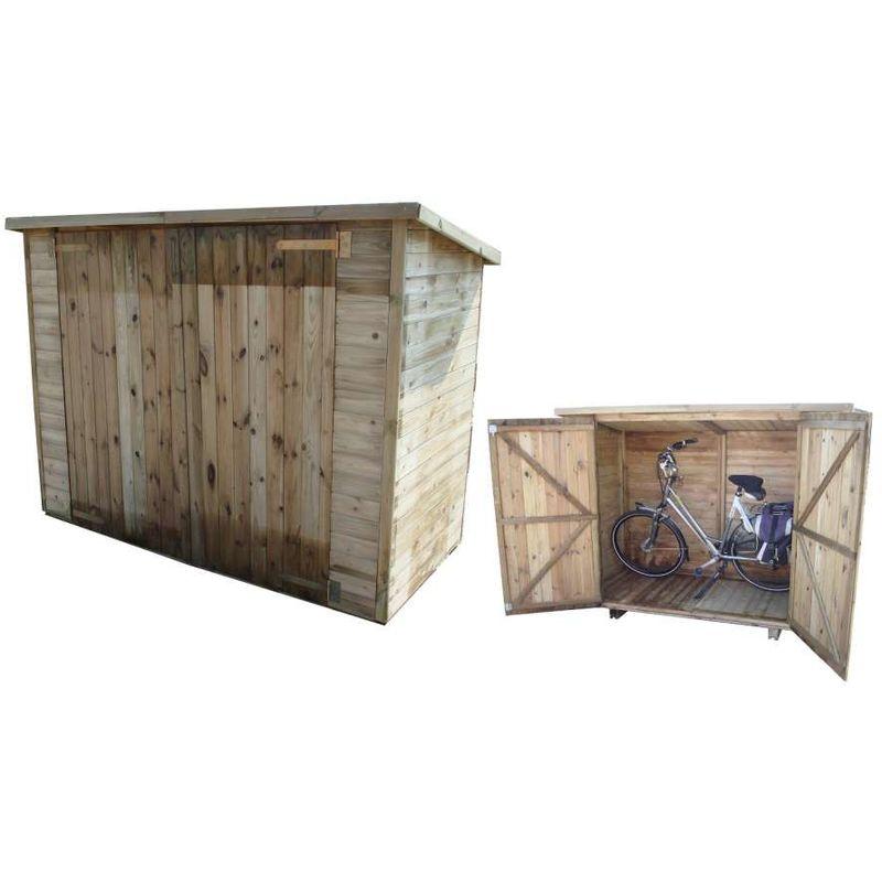 armadio ripostiglio per bici - 212x100x158/140 h cm