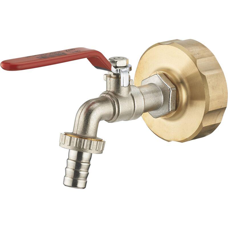 Aroz - Kit per serbatoio da 1000L, raccordo in ottone s60-femmina 3/4 + rubinetto 1/4 di giro maschio 3/4 Aroz - Kit per serbatoio da 1000L, raccordo in ottone s60-femmina 3/4 + rubinetto 1/4 di giro maschio 3/4