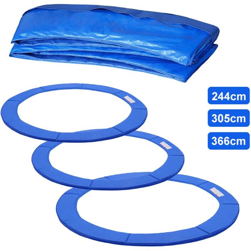 Copertura per Bordoper trampolino Φ305cm pvc pe Protezione per bordi a molla per trampolino, resistente ai raggi uv, resistente agli strappi, Blu