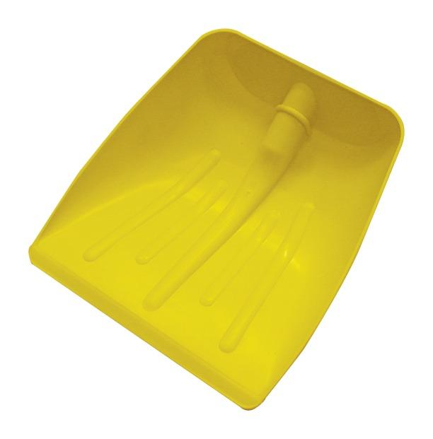 Badile pala per neve e granaglie pvc gialla s/manico maurer