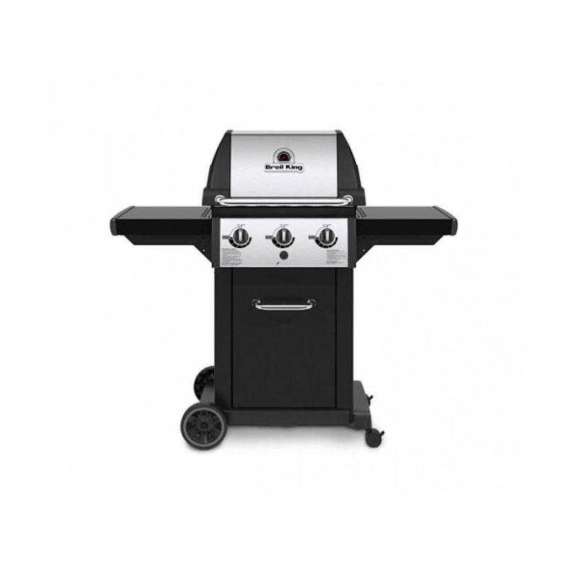Barbecue a gas Monarch 320 con 3 bruciatori DualTube 2 piani laterali - Broil King
