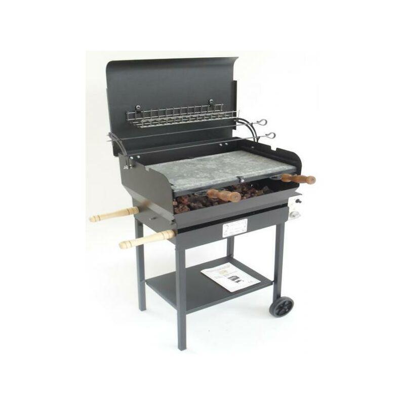 Cruccolini - Barbecue a gas con pietra lavica modello everyday ollare alpina in ferro battuto