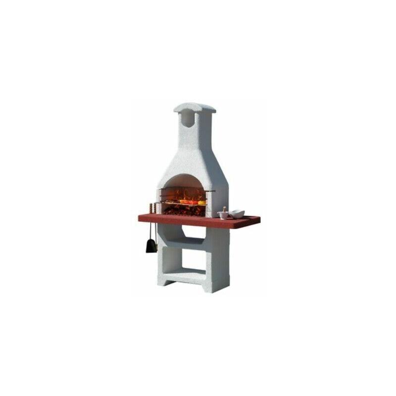 Salone - Barbecue in muratura martinica kg 305 cm 125x65x210h