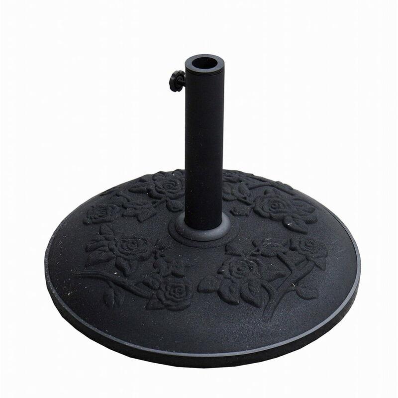 Base Ombrellone Da Giardino 25kg Ø50cm Nera - Adami Base Ombrellone Da Giardino 25kg Ø50cm Nera - Adami