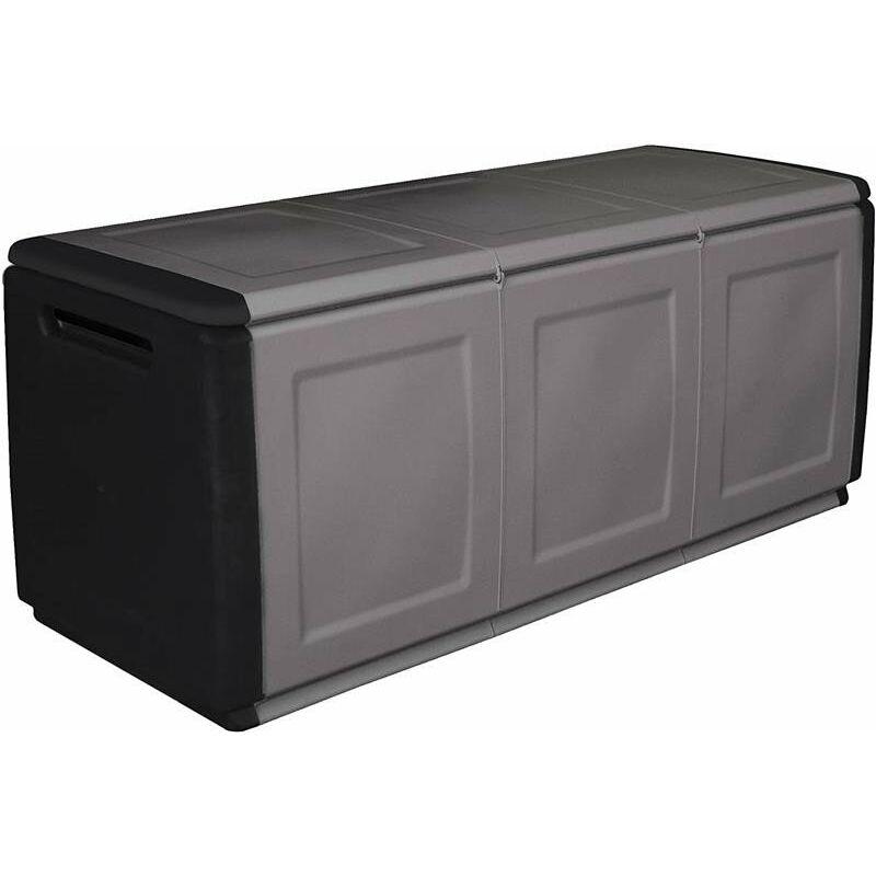 Baule Portatutto A 3 Ante Grigio/Nero Art Plast 53 X 138 X 57 Cm Baule Portatutto A 3 Ante Grigio/Nero Art Plast 53 X 138 X 57 Cm