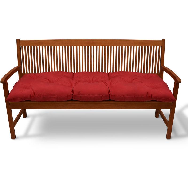 Cuscino per panche Flair BK soffice e Comodo - per panchine da Giardino e dondoli Rosso, 100x50x10 cm - Beautissu Cuscino per panche Flair BK soffice e Comodo - per panchine da Giardino e dondoli Rosso, 100x50x10 cm - Beautissu