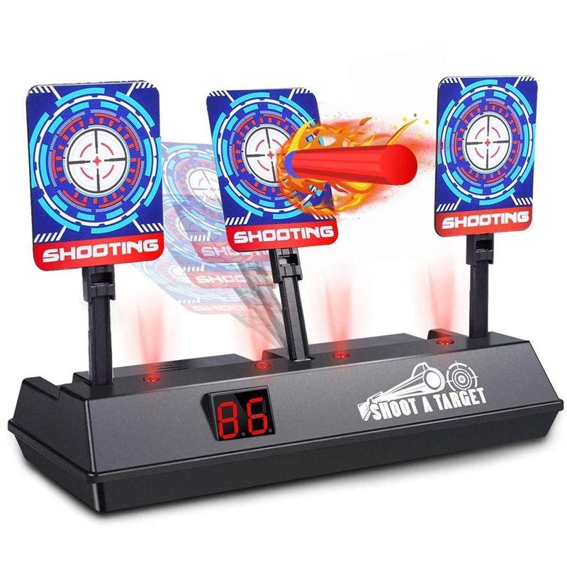 Bersaglio Elettronico Tiroassegno per Pistola Fucile Gioco Bambini Luci Suoni