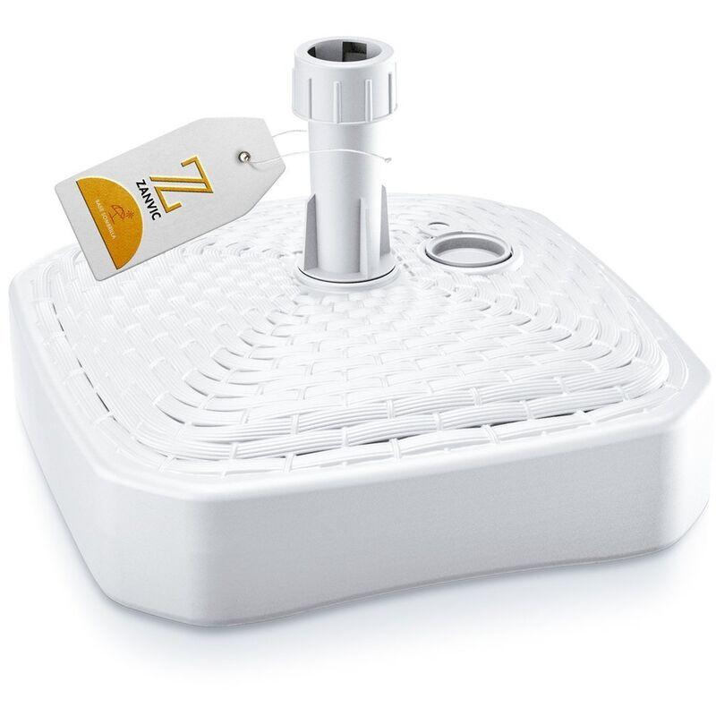 Base per ombrellone da 39 cm, Bianco - Zanvic