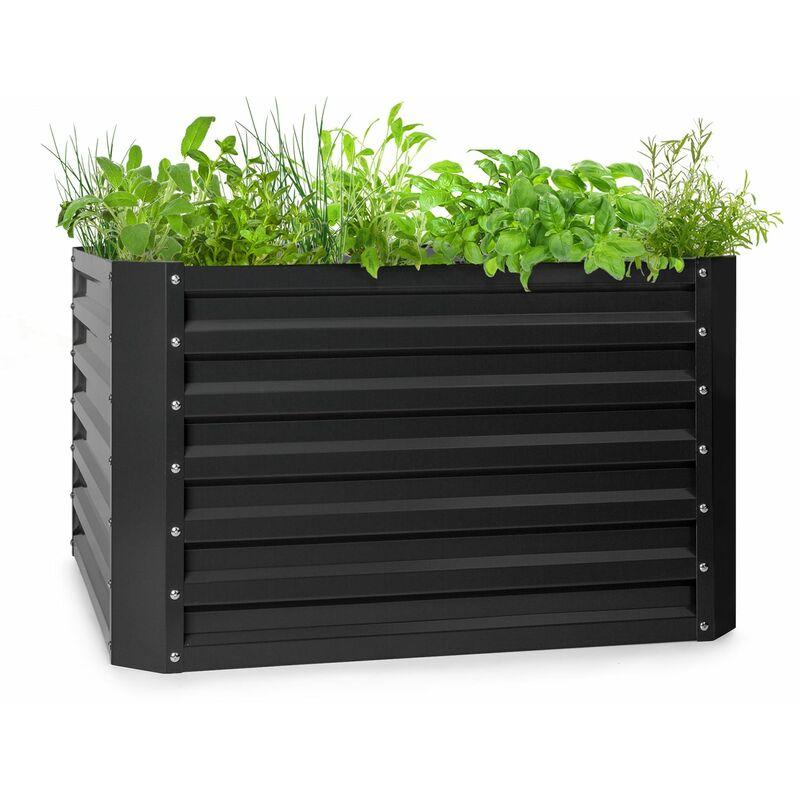 Blumfeldt - Blum High Grow Straight, Aiuola Rialzata, 100x60x100cm, 600l, Acciaio