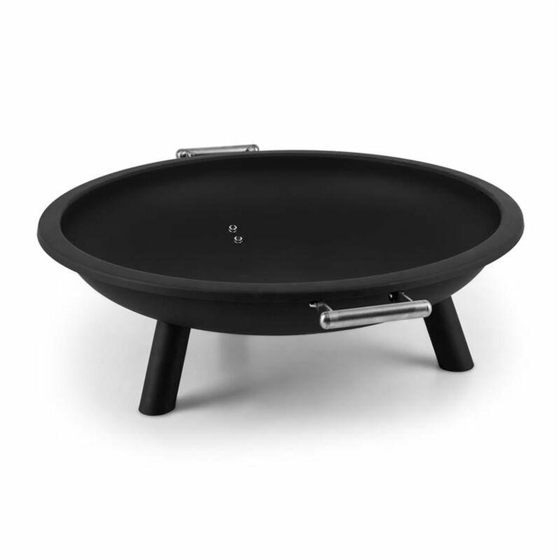 TrinoBraciere Falò da Terrazza Ø 80cm Acciaio Nero