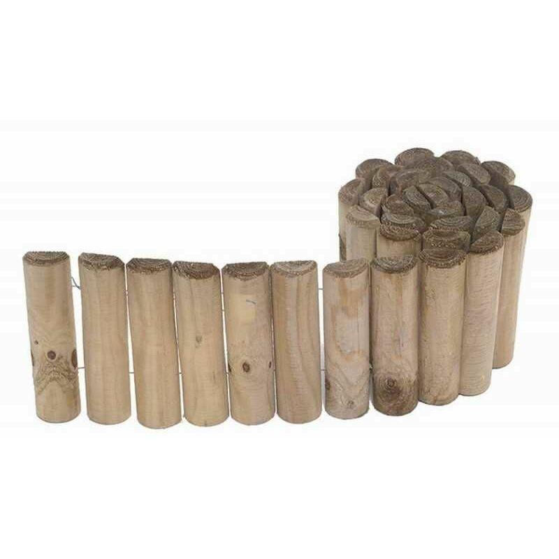 Losa Legnami - Steccato in Legno di Pino L180 x H100 cm Staccionata Doghe Recinzione Giardino
