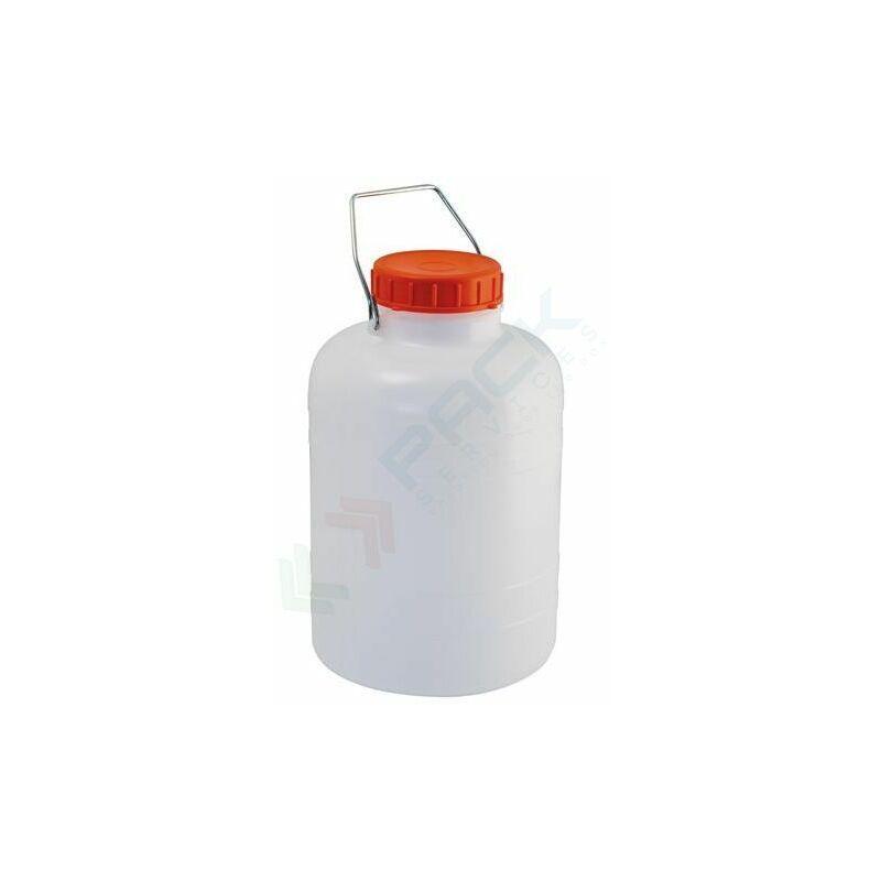 Bidone collo largo 10 litri in plastica per alimenti - Bianco neutro - Mobil Plastic - NEUTRO