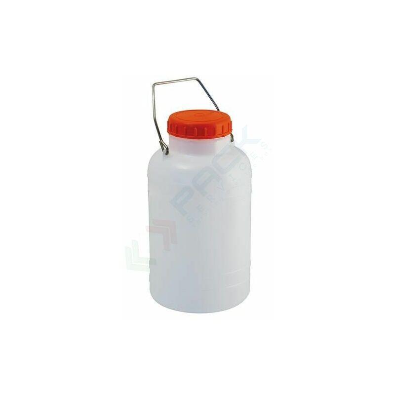 Mobil Plastic - Bidone collo largo 5 litri in plastica per alimenti - Bianco neutro neutro