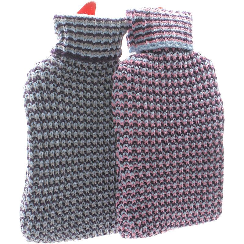 Boule Acqua Calda In Gomma, Con Copri Boule In Tessuto Colori Assortiti - KASANOVA