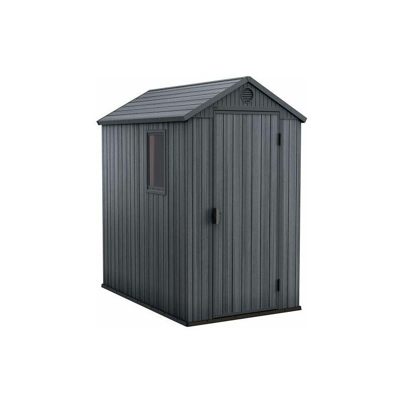 BOX CASETTA DA GIARDINO 125,8x184,5x205,1 CM KETER DARWIN 4X6 GREY 70045 BOX CASETTA DA GIARDINO 125,8x184,5x205,1 CM KETER DARWIN 4X6 GREY 70045