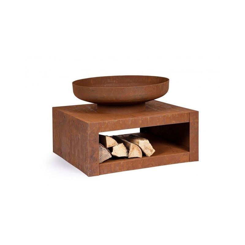 Braciere C-P.Legna Efesto Ruggine 70X38H