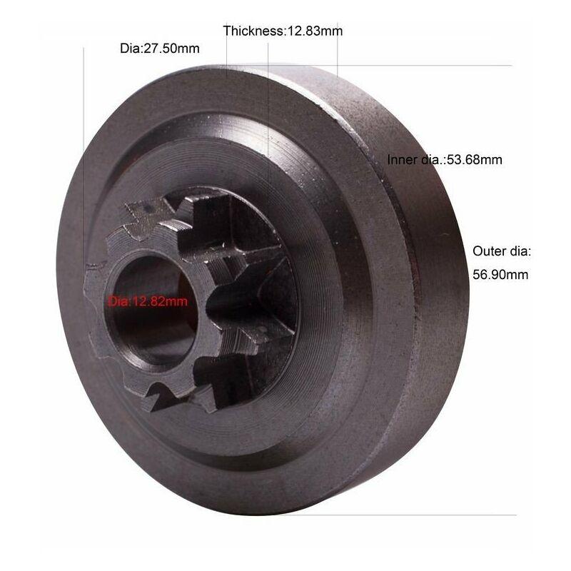 Doctor Machine - Campana frizione 1/4' 8Denti - Pignone per Motosega 25cc 2500