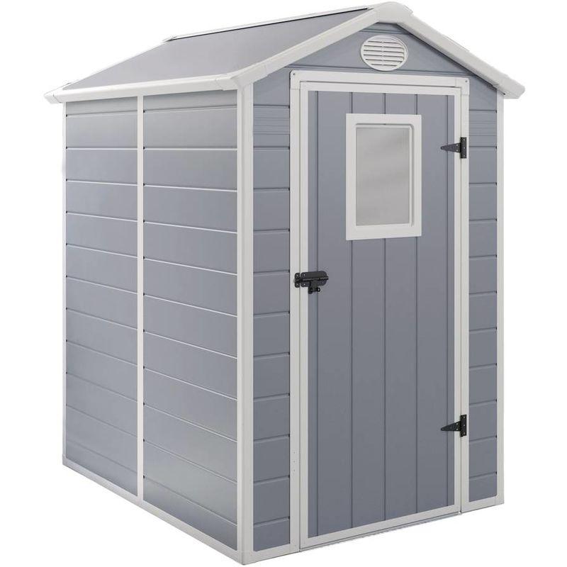 Habitat Et Jardin - Capanno da giardino in resina Texas - 2,47 m² - 190 x 130 x 203 cm - Grigio Habitat Et Jardin - Capanno da giardino in resina Texas - 2,47 m² - 190 x 130 x 203 cm - Grigio