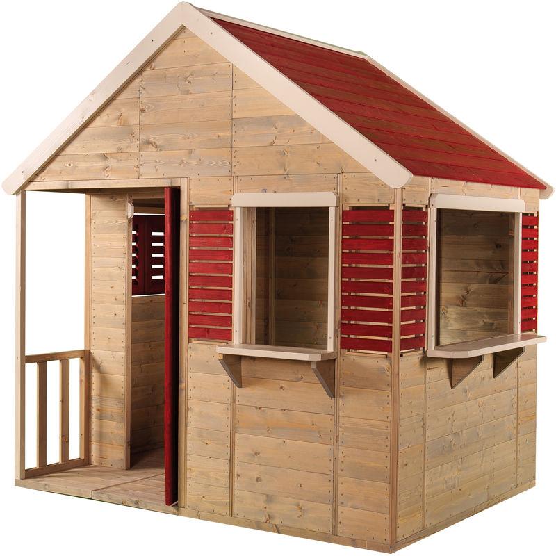 Wendi Toys - Casetta da giardino bambini Villa Estiva -Rosso