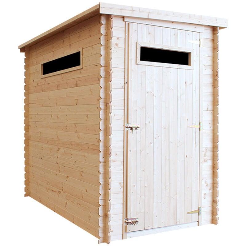Casetta da giardino in legno 2,63 m2 - Casetta in legno da giardino con pavimento impregnato con finestre - esterne A198x239x144 cm Timbela