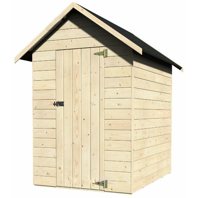 Bricoshop24 - Casetta in Legno 120x160 Alt 200 Armadio Ripostiglio Attrezzi in Abete Pavimento