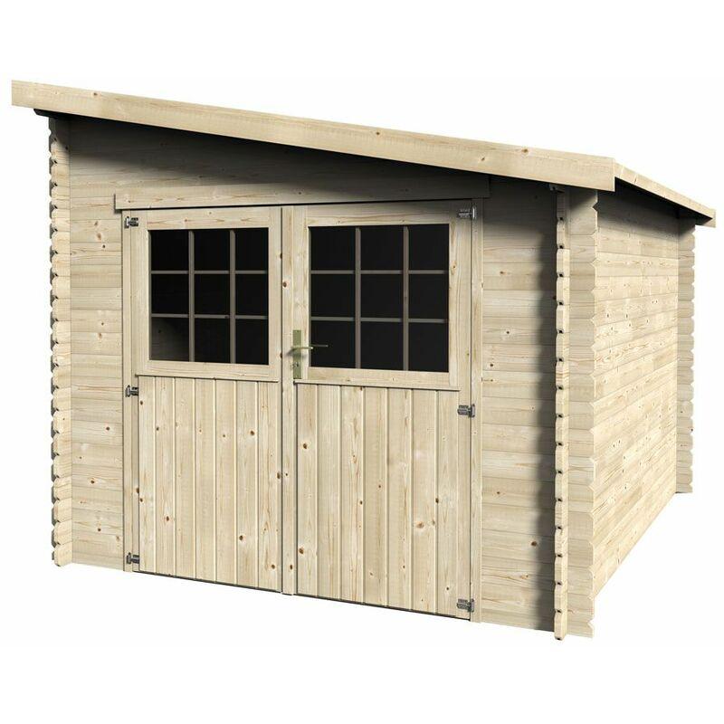 Bricoshop24 - Casetta in Legno 28 mm Ricovero Porta Attrezzi Armadio da Giardino Block House