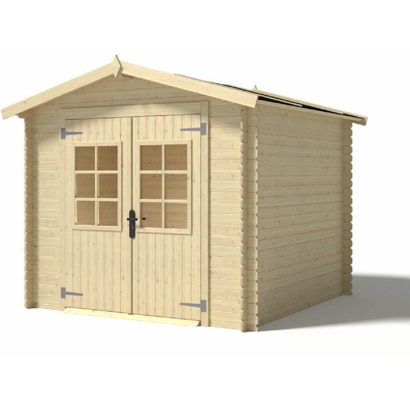 Casetta sara in legno nordico 246x200x220h con pavimento - Losa