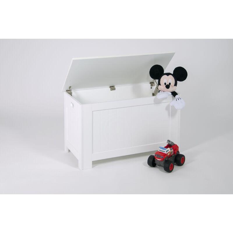 Spaceshop - Cassapanca Cassa Panca Baule Rettangolare in MDF 81x40x46,5 cm Madia Bianca Spaceshop - Cassapanca Cassa Panca Baule Rettangolare in MDF 81x40x46,5 cm Madia Bianca