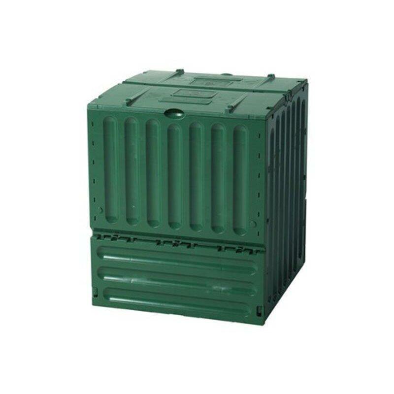 Compostiera Da Giardino 600l 80x80x95 Cm Composter Verde - Verdemax Compostiera Da Giardino 600l 80x80x95 Cm Composter Verde - Verdemax