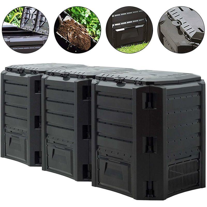 Compostiera da giardino Composter da giardino 380L - 800L - 1200L - 1200L - 1600L Compostiera termica Quick Composter Bio 1200 Litri Compostiera da giardino Composter da giardino 380L - 800L - 1200L - 1200L - 1600L Compostiera termica Quick Composter Bio 1200 Litri