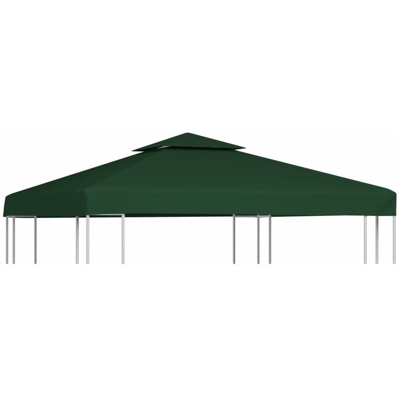 Vidaxl - Telo Impermeabile Ricambio per Gazebo 310g/m² Verde 3x3m - Verde