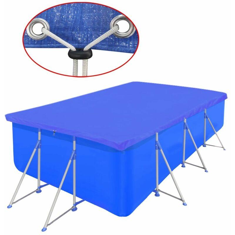 Copertura per Piscina Rettongolare 90gr/mq 540x270 cm VD29238 - HOMMOO