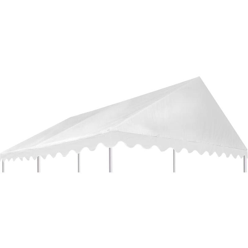 vidaXL Copertura Superiore per Gazebo in PVC 500 g/m² 3x4 m Bianco - Bianco