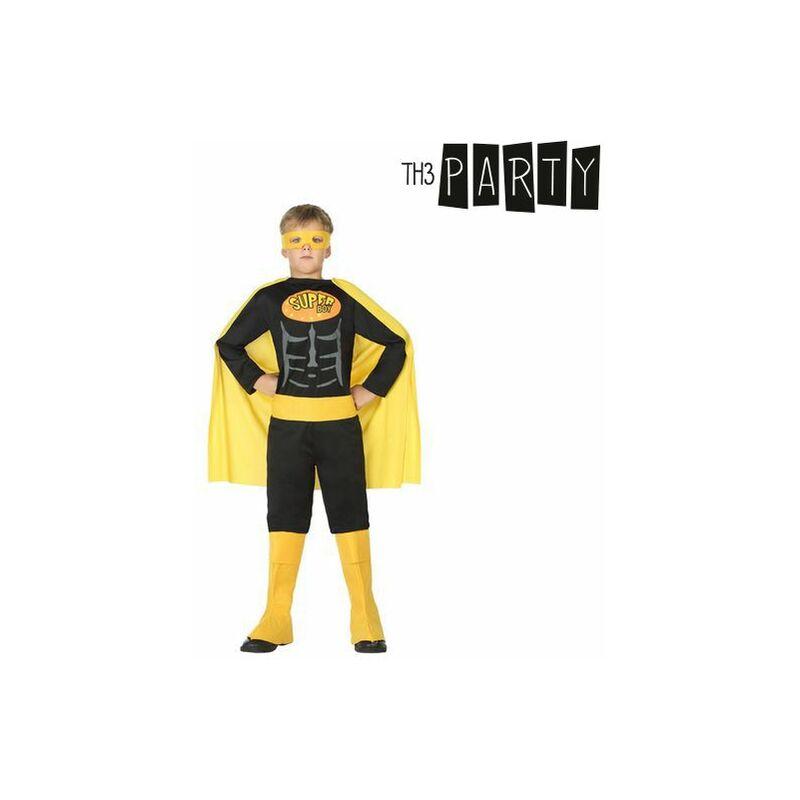 Cliccandoshop - Costume per Bambini Supereroe Nero 10-12 Anni 10-12 Anni