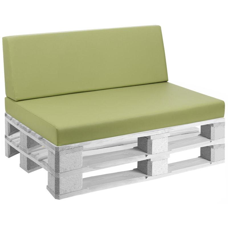 Cuscini Per Pallet 120x80cm Seduta E Schienale In Ecopelle Reforma Lime - Mariotti