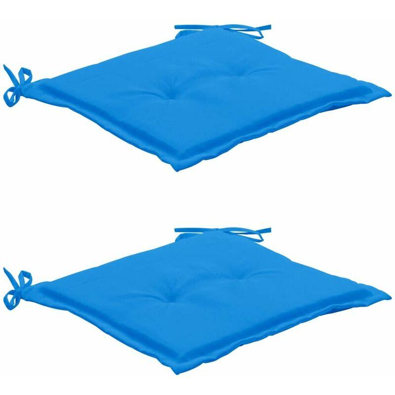 Cuscini per Sedie da Giardino 2 pz Blu 50x50x3 cm - Blu - Vidaxl Cuscini per Sedie da Giardino 2 pz Blu 50x50x3 cm - Blu - Vidaxl