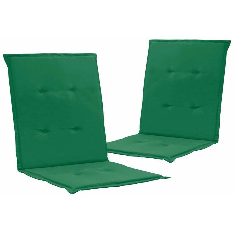 Cuscini per Sedie da Giardino 2 pz Verdi 100x50x3 cm - Verde - Vidaxl