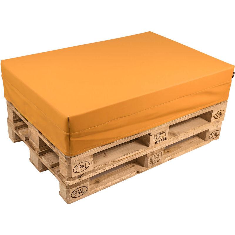 Cuscino Per Pallet 120x80cm In Ecopelle Arancione - Pomodone Cuscino Per Pallet 120x80cm In Ecopelle Arancione - Pomodone