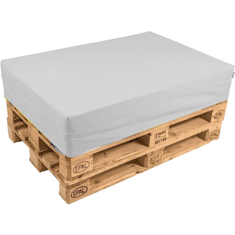 Cuscino Per Pallet 120x80cm In Ecopelle Bianco - Pomodone