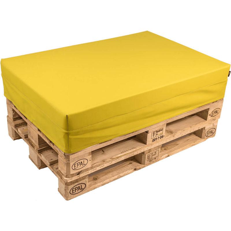Cuscino Per Pallet 120x80cm In Ecopelle Giallo - Pomodone