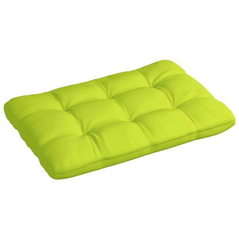 Cuscino per Pallet Verde Brillante 120x80x12 cm in Tessuto - Verde - Vidaxl